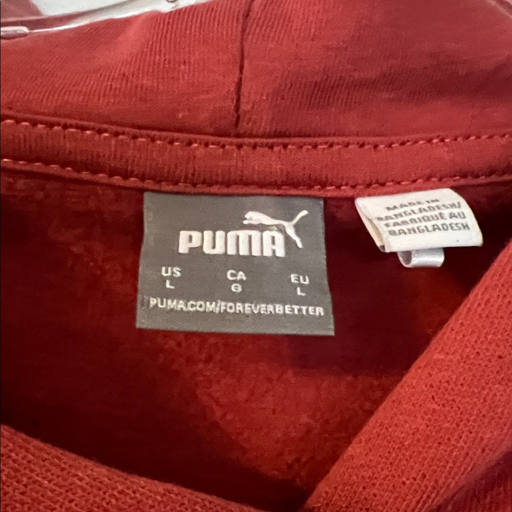 2/$20 Puma Women's burnt orange color Hoodie - Picture 2 of 3